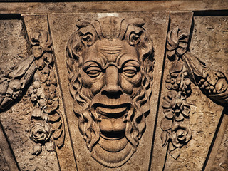 Old architectural detail - closeup shot