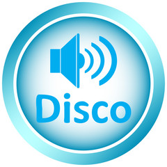 Icon light blue disco loudspeaker