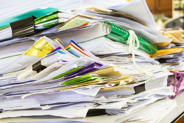 a file folder with documents and important documents