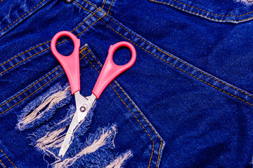 Pocket on jeans - fashion background