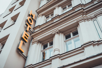 hotel sign