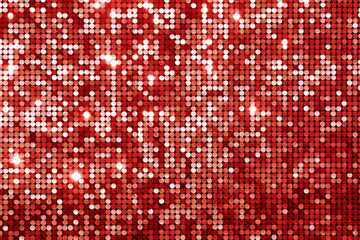 Red background mosaic with light spots