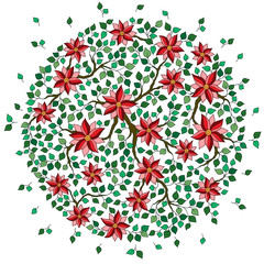 Vector illustration of a beautiful floral bouquet