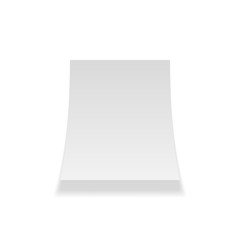 Curved paper Sheet realistic Template