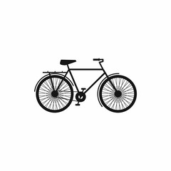 Bike icon in simple style
