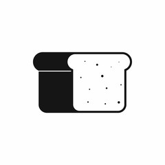 Bread icon in simple style