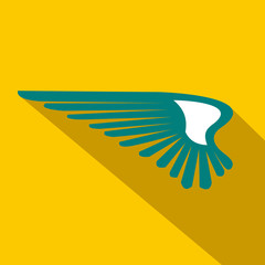 Wing icon in flat style