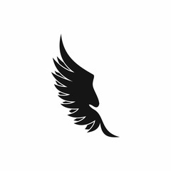 Wing icon in simple style