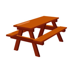 Bench icon of vector illustration for web and mobile
