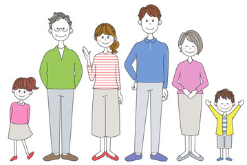 家族のイラスト