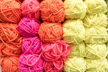 colorful yarn ball