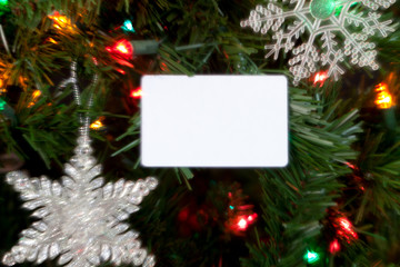 blurry christmas copy space