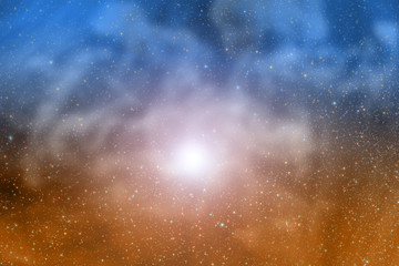 Milky way stars and star-dust in deep space / cosmos.