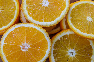 Orange fruit isolated on white background