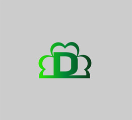 Letter D logo design template 
