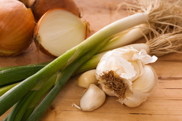Garlic, Onions and Spring Onions