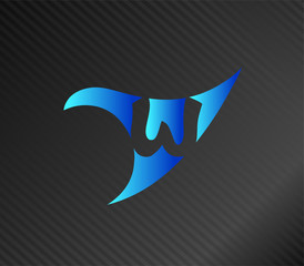 Letter w Alphabetical Logo Design Concepts
