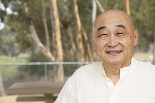 Portrait of senior man, smiling