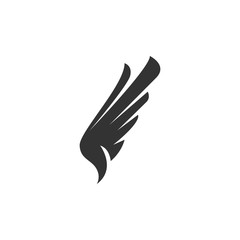 Wing icon logo. Vector design element.