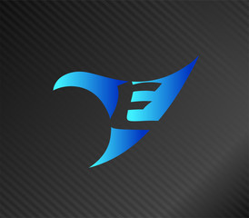 Abstract Letter e Icon
