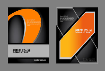 Presentation of Poster flyer design editable vector illustration
