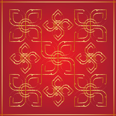 Thai Art Background, Thai art pattern vector