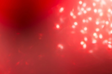 red background, abstract bokeh light celebration blur background