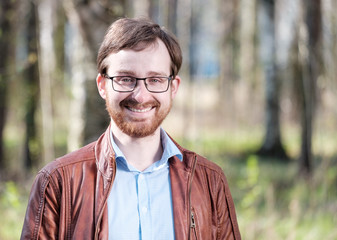 Portrait of bearded man