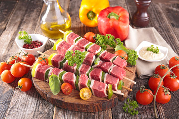 barbecue beef and vegetable