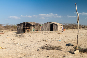 Village Cabo de la Vela located on La Guajira peninsula, Colombia