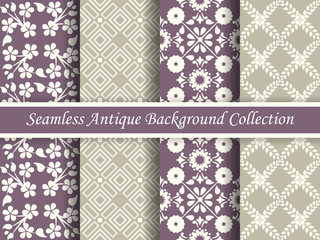 Antique seamless background collection_101