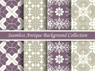 Antique seamless background collection_102