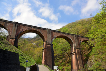 Fototapeta premium 碓氷峠の眼鏡橋/Megane Bridge of Usui