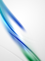Vector blurred wave abstract template