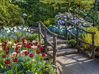 Spring garden pathway
