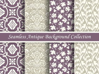 Antique seamless background collection_113