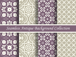 Antique seamless background collection_115