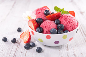 ice cream in bowl