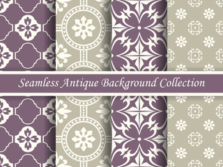 Antique seamless background collection_125