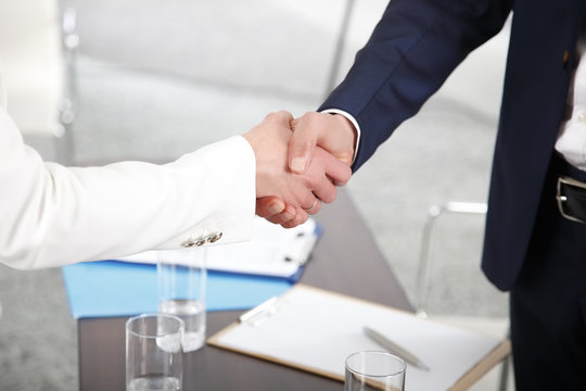 Handshake at office