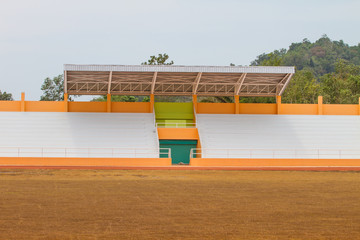 Naklejka premium sports stadium and green grass