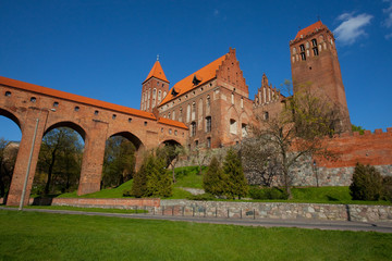 Fototapeta na wymiar Zamek wraz z katedrą w Kwidzynie, Polska, The castle in Kwidzyn, Poland 