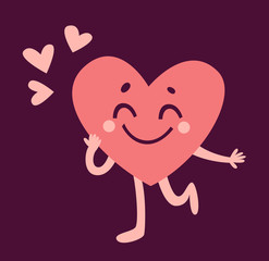 Cute Heart Character in LoveVector