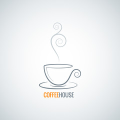coffee cup ornate vector background