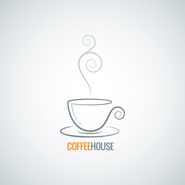 coffee cup ornate vector background
