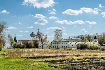 Fototapeta na wymiar Men's St. Nicholas monastery in Staraya Ladoga.Russia.