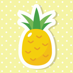 Simple cute fruit icon collection