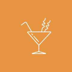 cocktail in martini glass 