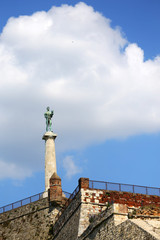 Fototapeta na wymiar Monument of Belgrade winner,Kalemegdan fortress,Belgrade,Serbia
