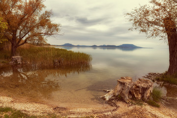 Landscape from lake Balaton in Hungary